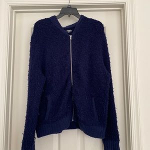 Blue Zip Up Sweater Aerie